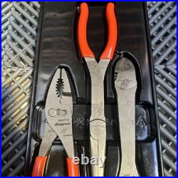 Snap on tools orange soft grip xtra long heavy duty plier set pl330