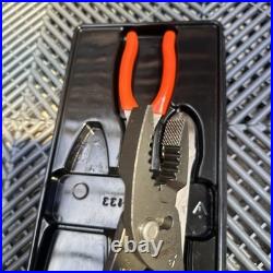 Snap on tools orange soft grip xtra long heavy duty plier set pl330
