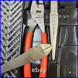 Snap on tools orange soft grip xtra long heavy duty plier set pl330