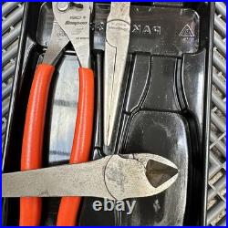 Snap on tools orange soft grip xtra long heavy duty plier set pl330