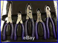 Snap on tools plier set purple preowned snaps-on tools purple plier set 5 piece
