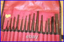 Snap on tools punch and chisel set used