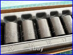 Snap on tools usa 10mm 24mm shallow impact sockets 1/2 drive, new list £302