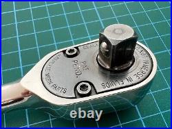 Snap on tools usa 3/8 drive FL80 long handle chrome ratchet (4325)
