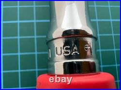 Snap on tools usa 3/8 drive soft grip flex head quick release chrome ratchet