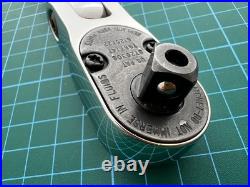 Snap on tools usa 3/8 drive soft grip flex head quick release chrome ratchet