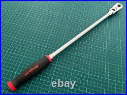 Snap on tools usa 3/8 drive soft grip flex head quick release chrome ratchet