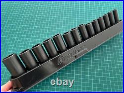 Snap on tools usa 8mm 24mm deep impact sockets 3/8 drive, new list £343