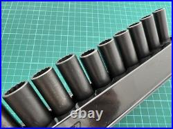 Snap on tools usa 8mm 24mm deep impact sockets 3/8 drive, new list £343