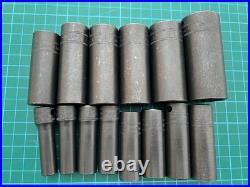 Snap on tools usa 8mm 24mm deep impact sockets 3/8 drive, new list £343
