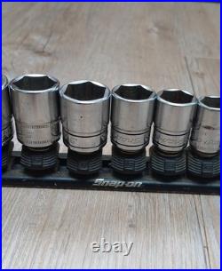 Snap-on twist-lock socket set and rail organizer