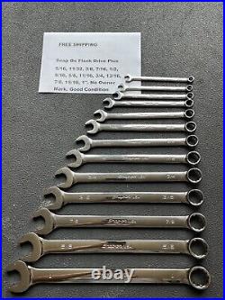 Snap on wrench set sae combination standard flank drive plus