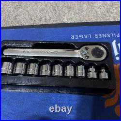 Snapon 3/8 Drive 12-Point Metric Flank Drive Low-Profile Ratchet/ Socket