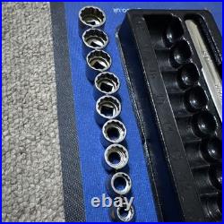 Snapon 3/8 Drive 12-Point Metric Flank Drive Low-Profile Ratchet/ Socket