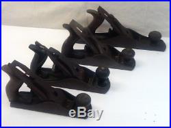 Stanley Bailey Hand Plane Lot of 4 No. 3, 4 1/2, 5 1/2