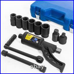 Stark 18858 Black Heavy Duty Handle Motor Lug Nut Torque Multiplier Kit 8 Pieces