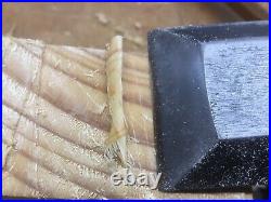 Stoßaxt 48mm handgeschmiedet & Ebenholzgriff aus Japan, Stemmeisen groß Stichaxt