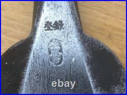 Stoßaxt 48mm handgeschmiedet & Ebenholzgriff aus Japan, Stemmeisen groß Stichaxt