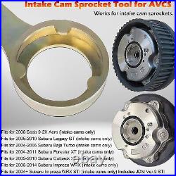Subaru AVCS Intake and Exhaust Cam Sprocket tools for 04/21 & 06/14 WRX STI Ej25