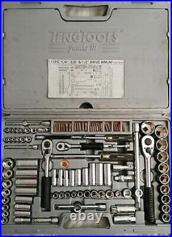 Teng Tools 111 Piece Socket Set -1/2 3/8 1/4 ratchets allen torx metric imperial