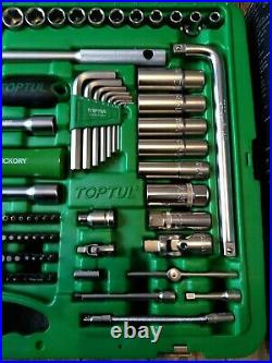 Toptul Professional 150 Piece 1/2 &1/4 Metric Tool kit Socket Spanner set