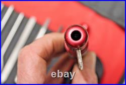 UNUSUAL ROBERT SORBY CHISEL SET of 6 chisels & 2 handles