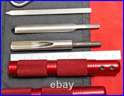 UNUSUAL ROBERT SORBY CHISEL SET of 6 chisels & 2 handles