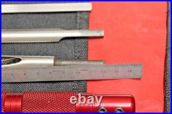 UNUSUAL ROBERT SORBY CHISEL SET of 6 chisels & 2 handles