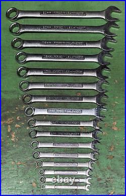 USA 12pt POINT Craftsman 16-pc metric MM Combination Wrench Set COMPLETE 6 to 21