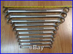 USA Made = CRAFTSMAN = Large SAE standard INCH double BOX END WRENCH SET 10pc V