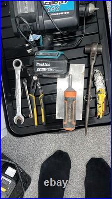 Used construction hand tools