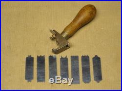 VINTAGE STANLEY NO 69 HAND BEADER SCRATCH PLANE with SET OF 8 REPRO BLADES SCARCE