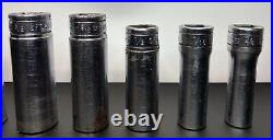 VTG Snap On SFS Deep Socket Set SAE 3/8 Drive 6 Point 11 Pc 1/4-7/8