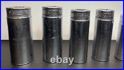 VTG Snap On SFS Deep Socket Set SAE 3/8 Drive 6 Point 11 Pc 1/4-7/8