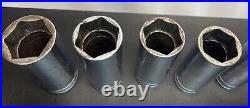 VTG Snap On SFS Deep Socket Set SAE 3/8 Drive 6 Point 11 Pc 1/4-7/8