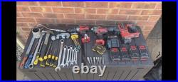 Various Tools Inc Drill Bits and Screwdrivers Set Toolbox Included
