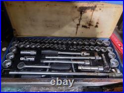 Vintage 1960s King Dick Piece socket set Metric, AF & BSW sockets