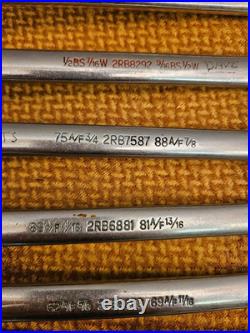 Vintage 60/70s Britool 2RB Double-Ended Offset Swan Neck Ring Spanners 11x AF/BS