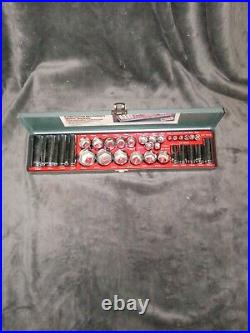 Vintage Allied Profesional Mechanics Deep And Shallow Metric Socket Set