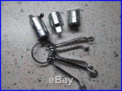 Vintage Britool Socket Set Af And Whitworth Rare Key Chain Ring Spanners/Magnet