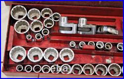 Vintage Britool large master socket set METRIC, WHITWORTH, METRIC + BOX