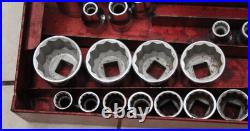 Vintage Britool large master socket set METRIC, WHITWORTH, METRIC + BOX