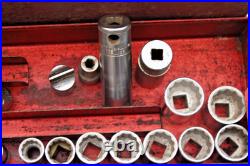 Vintage Britool large master socket set METRIC, WHITWORTH, METRIC + BOX
