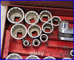 Vintage Britool large master socket set METRIC, WHITWORTH, METRIC + BOX