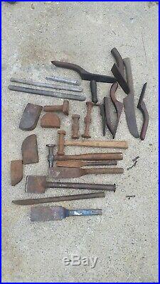 Vintage Car Body Work Repair Tool Lot Hammers & Dollies. Files. 21 pcs + lead