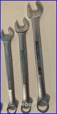 Vintage Craftsman 12 Piece SAE 12pt Combination Wrench Set, 1/4 to 1, USA