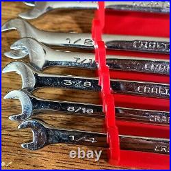 Vintage Craftsman Professional USA Long SAE Wrenches 1/4 thru 1 13 Pieces