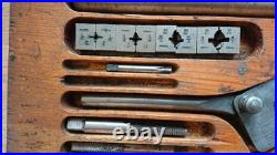 Vintage Eventus BSF Tap & Die Set in Original Wooden Case, all but 1 Tap Missing