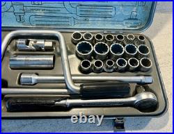 Vintage GEDORE 41pc 1/2 Socket Set Metric AF Whitworth COMPLETE 1970s Rare