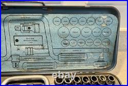 Vintage GEDORE 41pc 1/2 Socket Set Metric AF Whitworth COMPLETE 1970s Rare